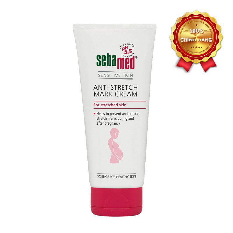 Kem Ngăn Ngừa Rạn Da Bà Bầu pH5.5 Sebamed Anti-Stretch Mark Cream 200ml