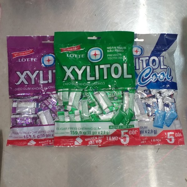Kẹo Xylitol gói 159,9g (55 gói x 2,9g)
