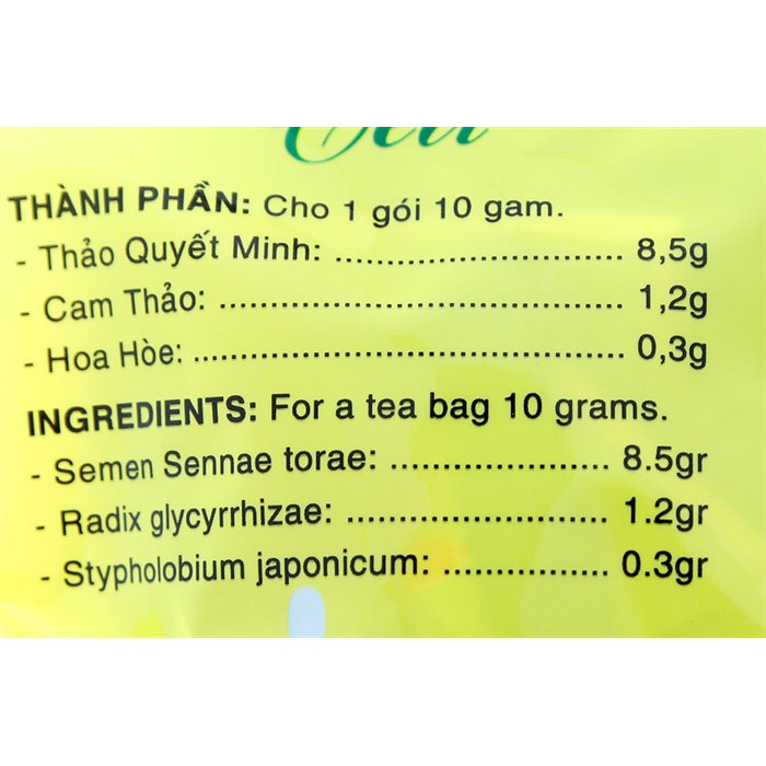 Trà thanh nhiệt Ladophar gói 10g (bịch 50 gói)