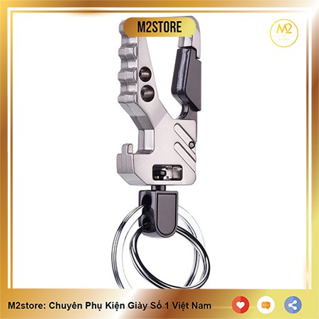 Móc khoá xe máy ô tô đẹp Proud Horse đeo đĩa quần inox cao cấp sang trọng, lịch lãm MK05