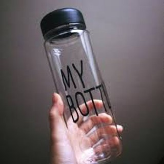 Chai trà sữa my bottle nắp đen không túi