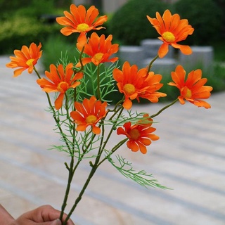 Cành hoa cúc họa mi vải lụa trang trí nhà