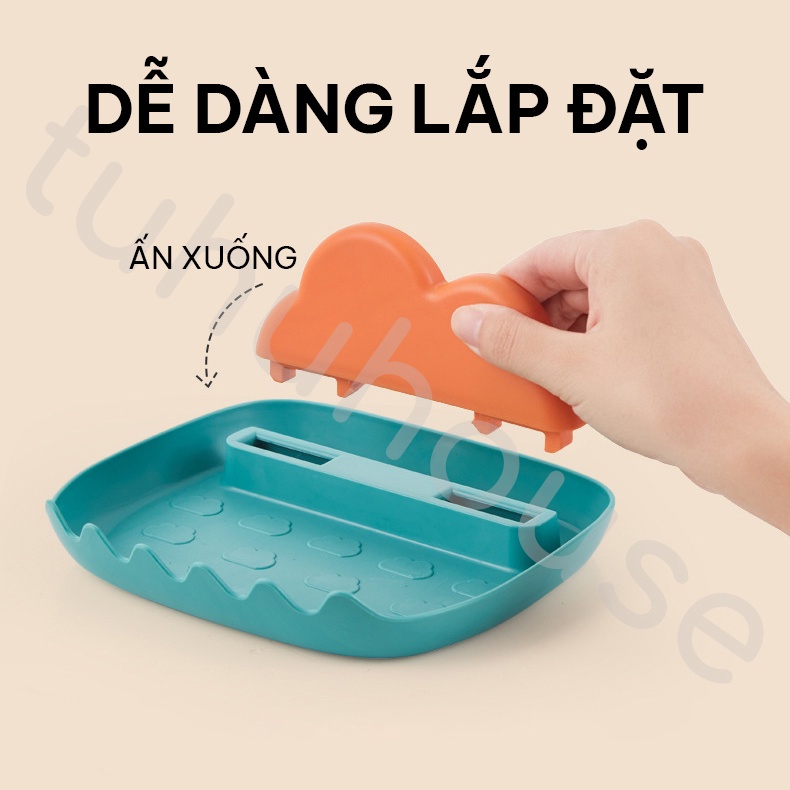 Giá gác muôi/ xẻng/ đũa làm bếp - Khay để dụng cụ nấu ăn - Giá để vung nồi nấu ăn