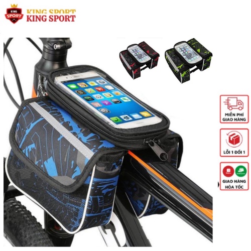 Túi Treo Xe Đạp 600D, Túi Treo Sườn Ghi Đông Xe Thể Thao Chống Thấm Nước Thời Trang Trẻ Trung