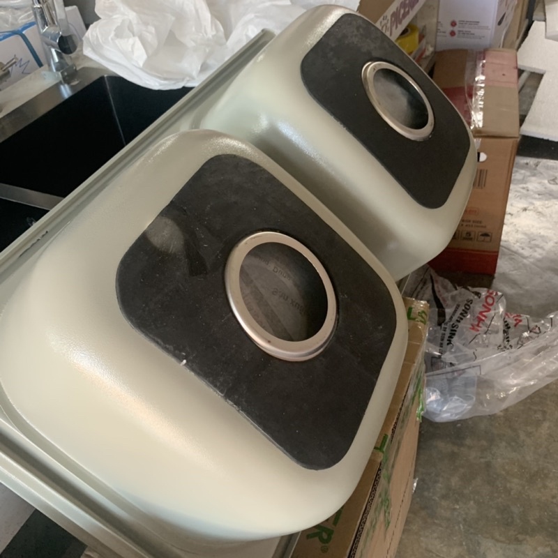 Chậu rửa bát inox hai hố Sơn Hà S76S