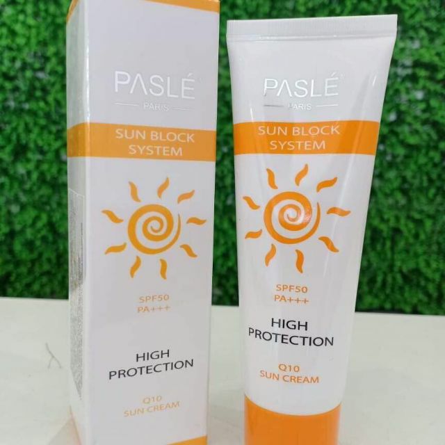 Kem Chống Nắng Nâng Tone Da Pasle Q10 Sun Cream SPF50 PA+++