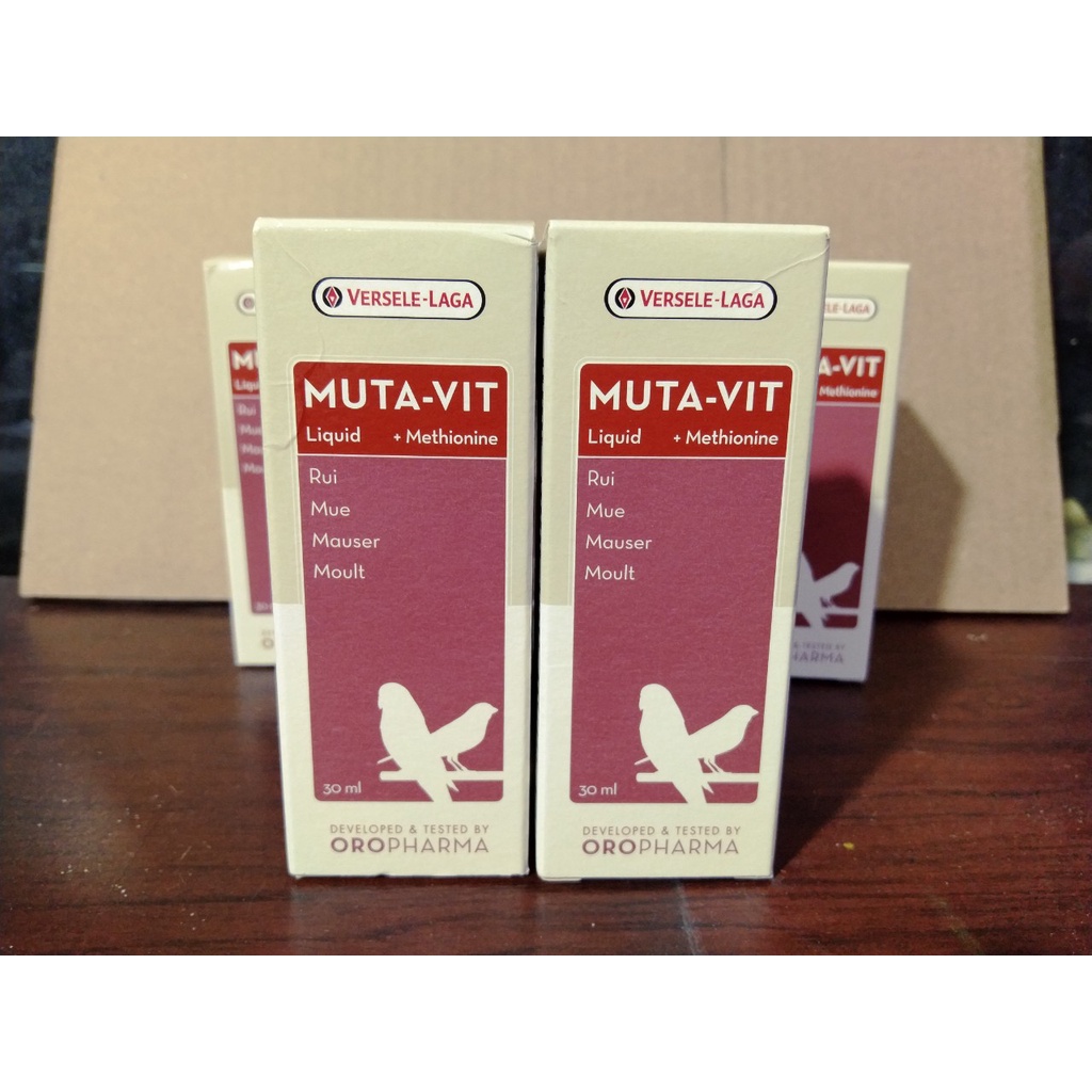 1 chai MUTA-VIT  RẤT CẦN THIẾT BỔ SUNG VITAMIN CHO CHIM THAY LÔNG VÀ MƯỢT LÔNG