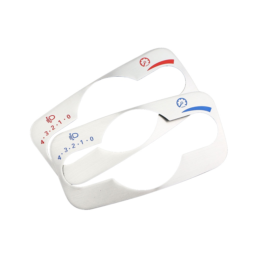 Miếng Dán Bảng Điều Khiển Công Tắc Đèn Pha Bằng Nhôm Cho Ford Fiesta Ecosport Mondeo