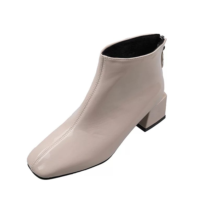 Boot Da Bóng Gót Vuông Khóa Sau F4.M1001 (Fullbox) | BigBuy360 - bigbuy360.vn