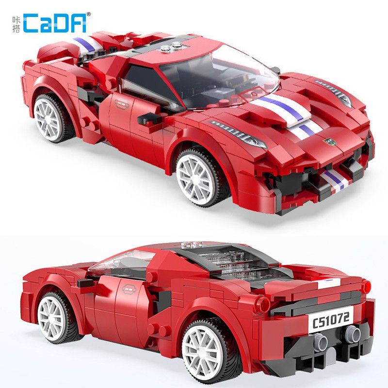 Đồ Chơi Lắp Ráp Kiểu LEGO CaDA Điều Khiển Từ Xa Mô Hình Siêu Xe Thể Thao Lamborghini, Ferrari, Bugatti Với 300+ Chi Tiết