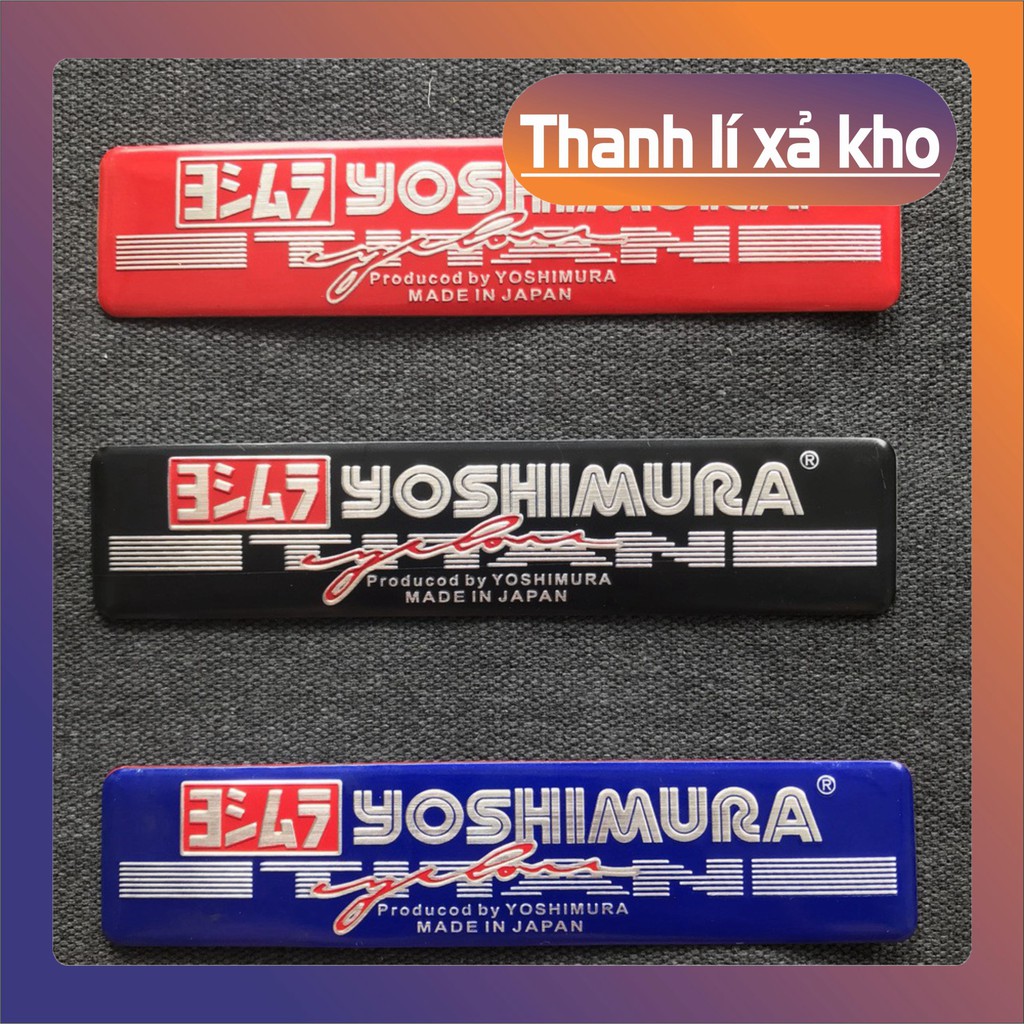 [ XẢ HẾT KHO ] Tem nhôm dán gắp xe YOSHIMURA keo 3M