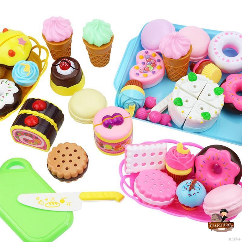 Bộ đồ chơi bánh ngọt giả dành cho trẻ chơi học tập