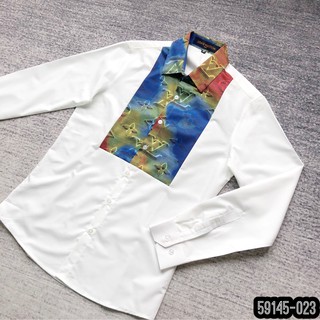 Áo Sơ Mi Trắng LV Khung Nhiều Màu_Sơ MMI Dài Tay