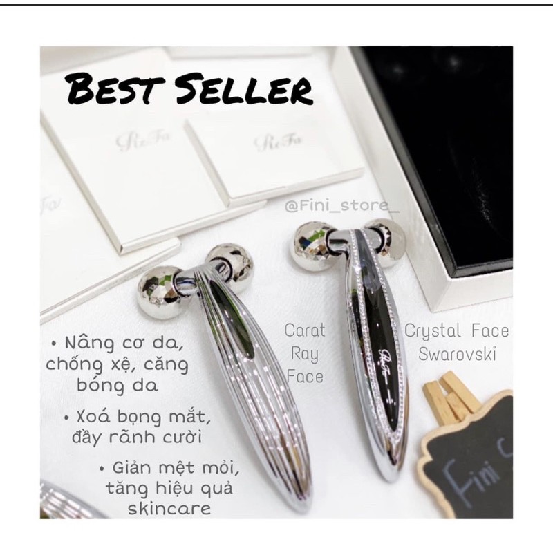 Cây lăn Massage nâng cơ Refa carat ray face, Refa Caxa ray, Refa carat ray, Refa crystal crat ray