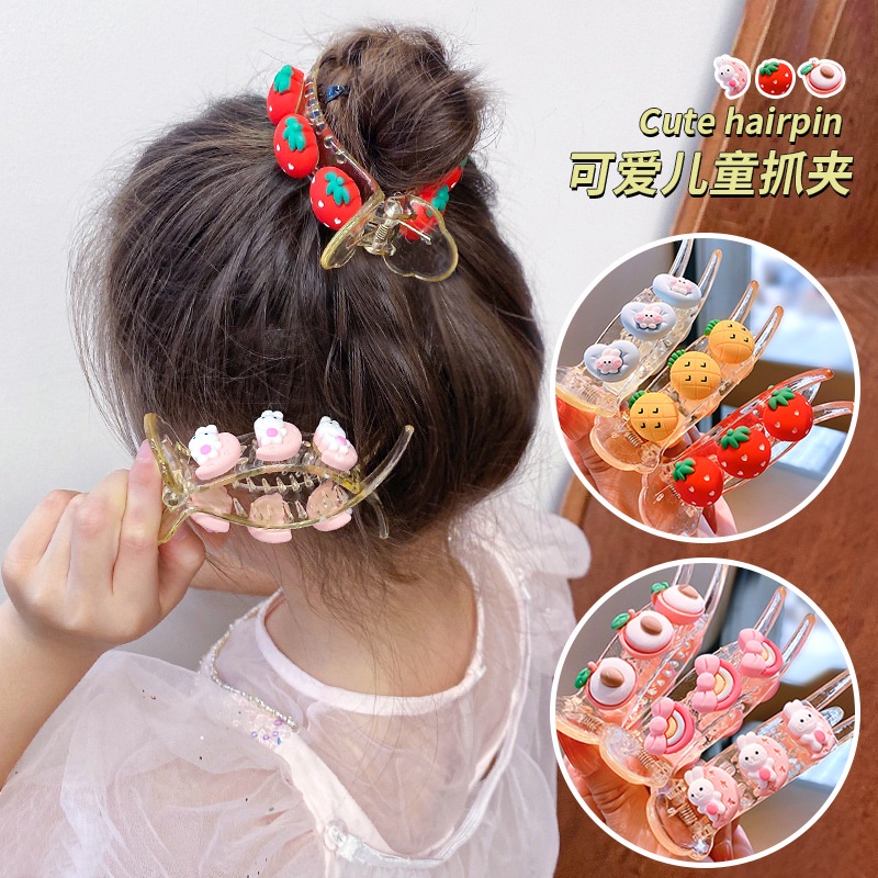Kẹp tóc hình trái cây hoạt hình đáng yêu cho bé gái