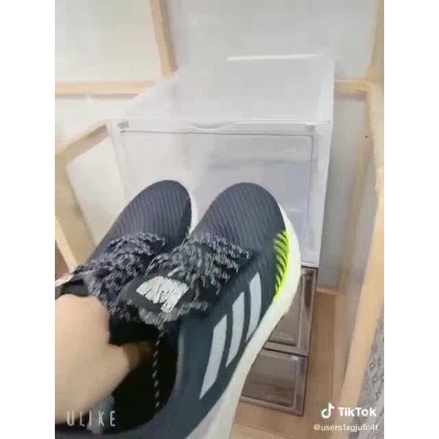 Hộp Đựng Giày Nhựa Cứng Cao Cấp Size Lớn (xịn nắp kính)