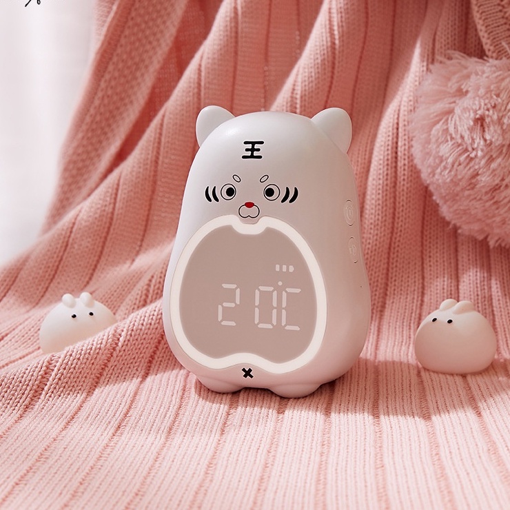 Đồng hồ báo thức điện tử kiêm đèn ngủ Hổ con ✅ Đồng hồ để bàn✅ Cảm ứng âm thanh đổi màu✅ Thể hiện nhiệt độ✅ Decor