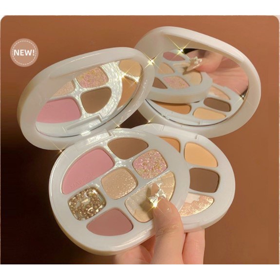 Phấn mắt MAFFICK Spiral Shell vỏ sò ngọc trai 8 màu