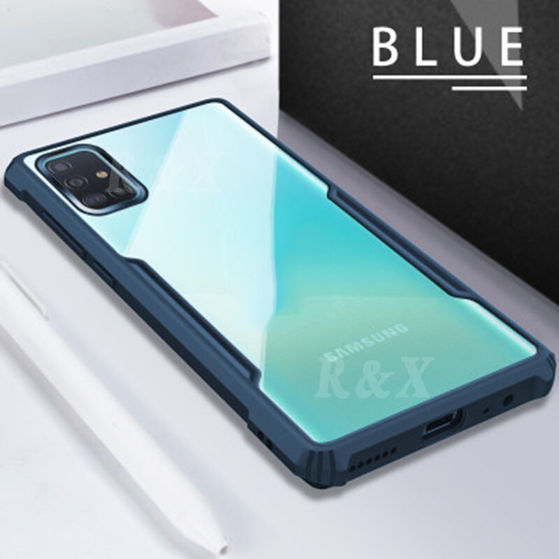Ốp điện thoại acrylic trong suốt chống sốc cho Samsung A03S A11 A21S A31 A51 A71 A30S A50S A20S A10S J2 Prime