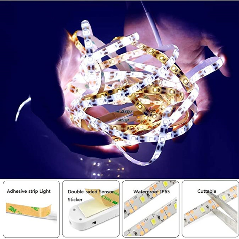 Dây Đèn Led Dài 1m 2m Cảm Biến Chuyển Động 5v