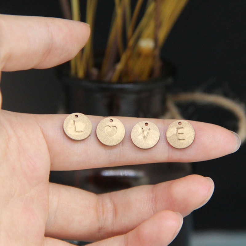 Khuôn Silicone Làm Móc Khóa Hình Tròn In Chữ Độc Đáo