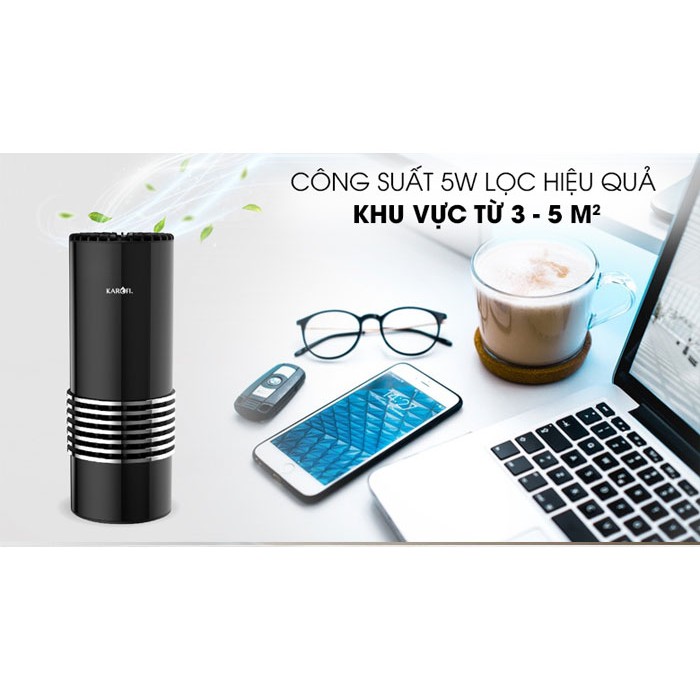 [Mã ELHA22 giảm 5% đơn 300K] Máy Lọc Không Khí MINI KAROFI KAP-C133 Chính Hãng