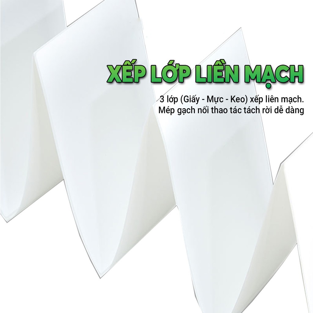 Giấy In Nhiệt A7 khổ 75x100 In Tem Đơn Phiếu Vận Chuyển Sàn TMĐT, Giấy In Đơn Hàng (Tệp 500 Tờ)