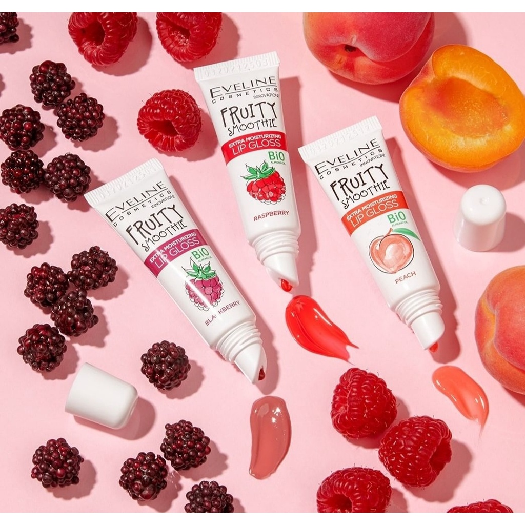 Son dưỡng Eveline Lip Gloss Fruity Smoothies - giữ ẩm &amp; căng mọng môi