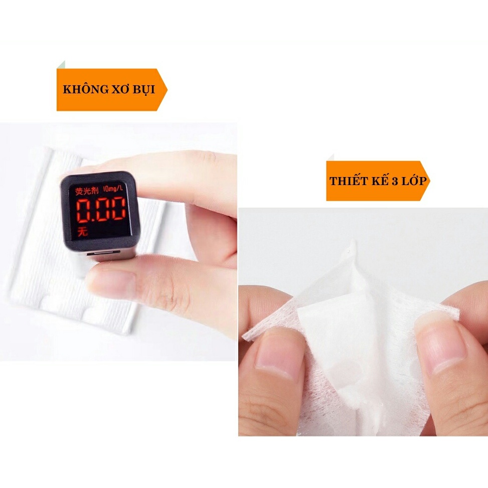 Bông Tẩy Trang 200 Miếng You-li Cổ Trang Xanh Than