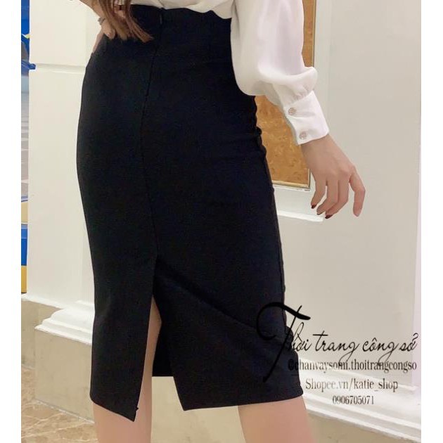 Chân Váy Bút Chì ,Chân Váy Công Sở Xẻ Sau Chất Thun Umi Co Giãn Dài 68cm. | BigBuy360 - bigbuy360.vn