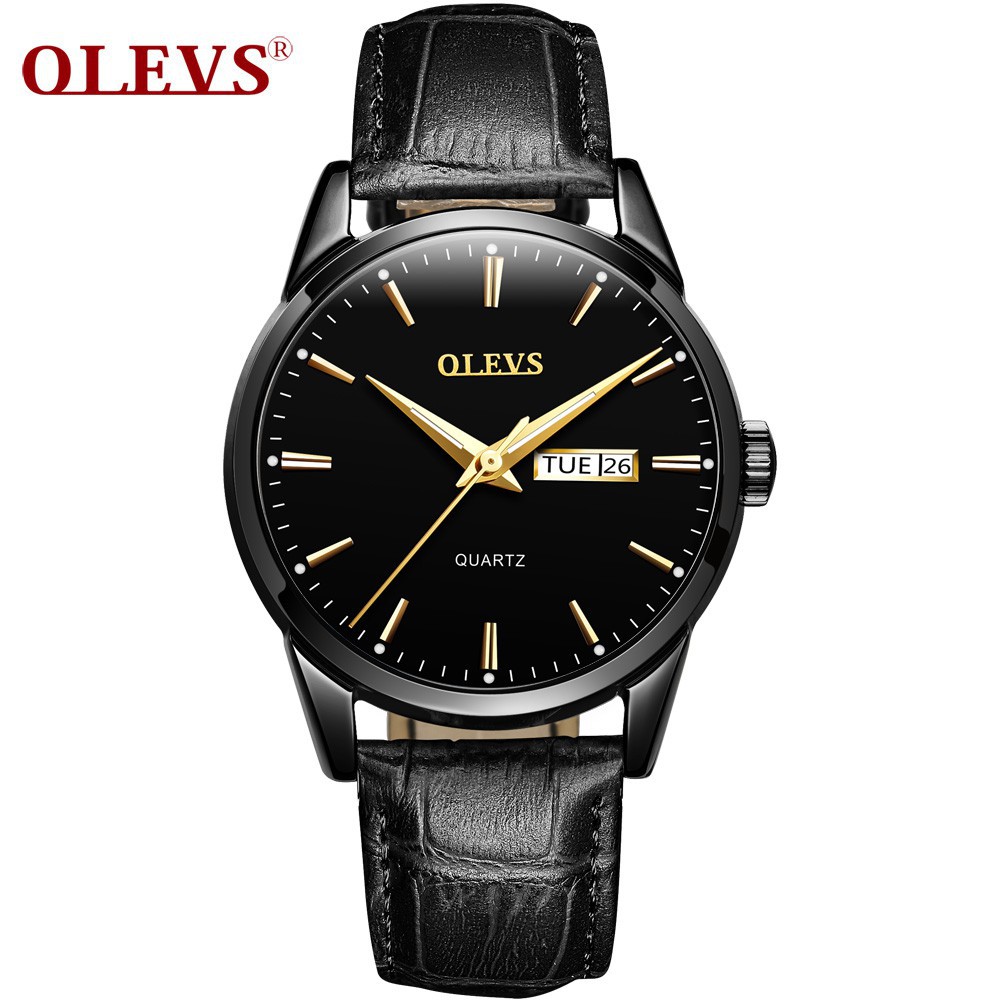 Đồng Hồ Nam OLEVS 6898m Dạ Quang Nhiều Màu Tuỳ Chọn Dây Da Chống Nước Phong Cách Doanh Nhân Cho Nam | BigBuy360 - bigbuy360.vn