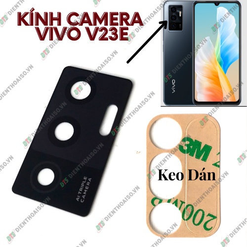 Mặt kính camera vivo v23e có sẵn keo