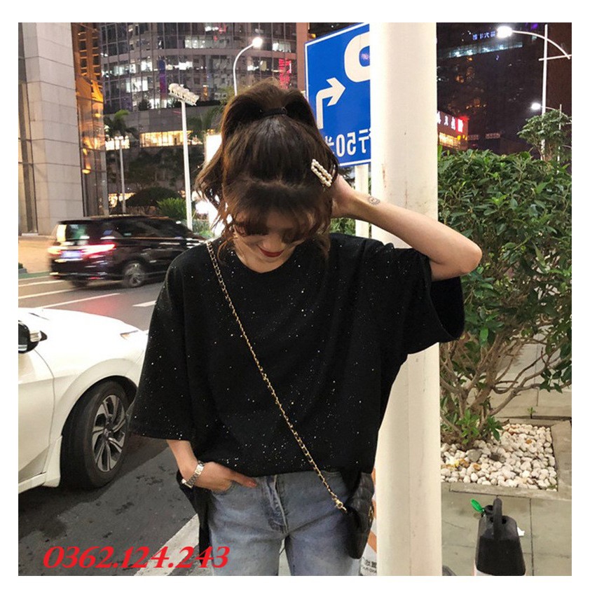 [NHẬP MÃ 20CHT6 GIẢM NGAY 10%] Áo thun nữ kim tuyến form rộng chất mát | BigBuy360 - bigbuy360.vn