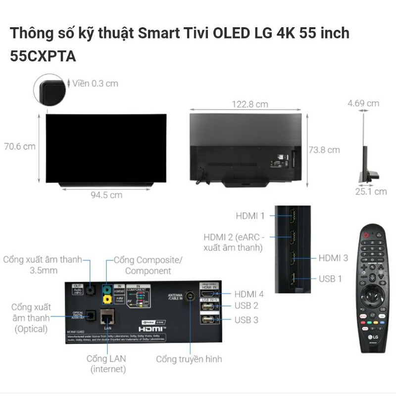 Tivi OLED LG 4K 55 inch 55CXPTA new seal giá sốc | BigBuy360 - bigbuy360.vn