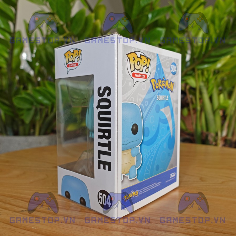 Mô hình Pokemon Squirtle/Zenigame 504 10CM Funkoo Pop nhựa VINYL CHÍNH HÃNG MỸ Pokemoncenter POKFKP01