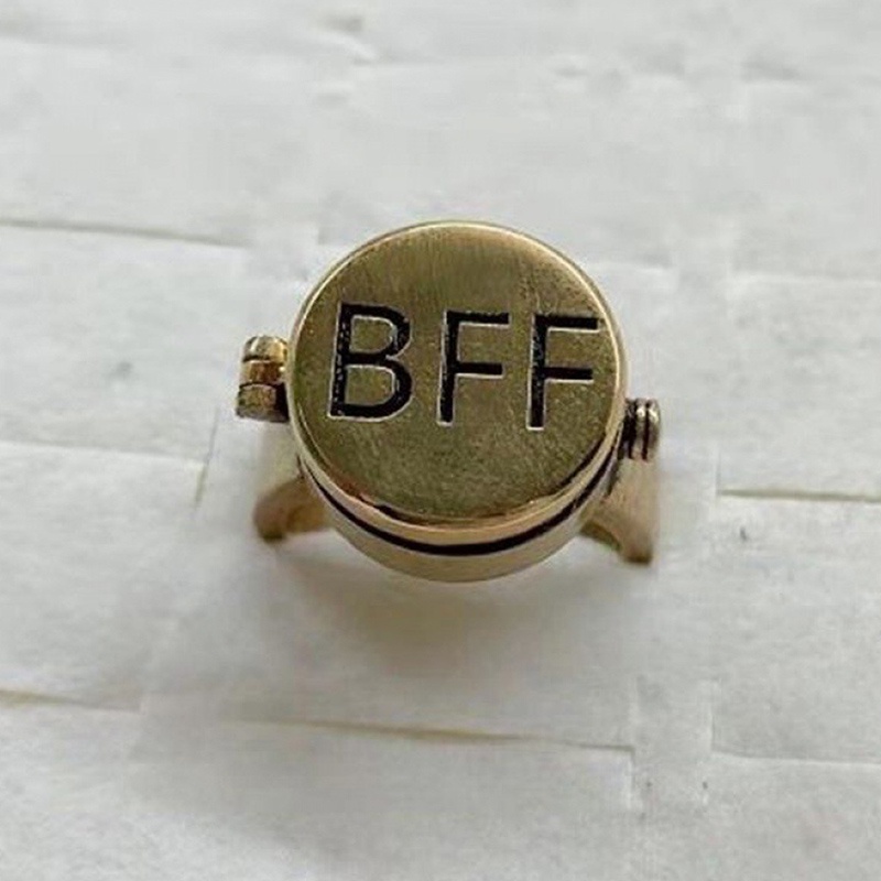 Nhẫn Đeo Tay Hình  Vuông Có Thể Mở Rộng Dành Cho Cặp Đôi Bạn Thân