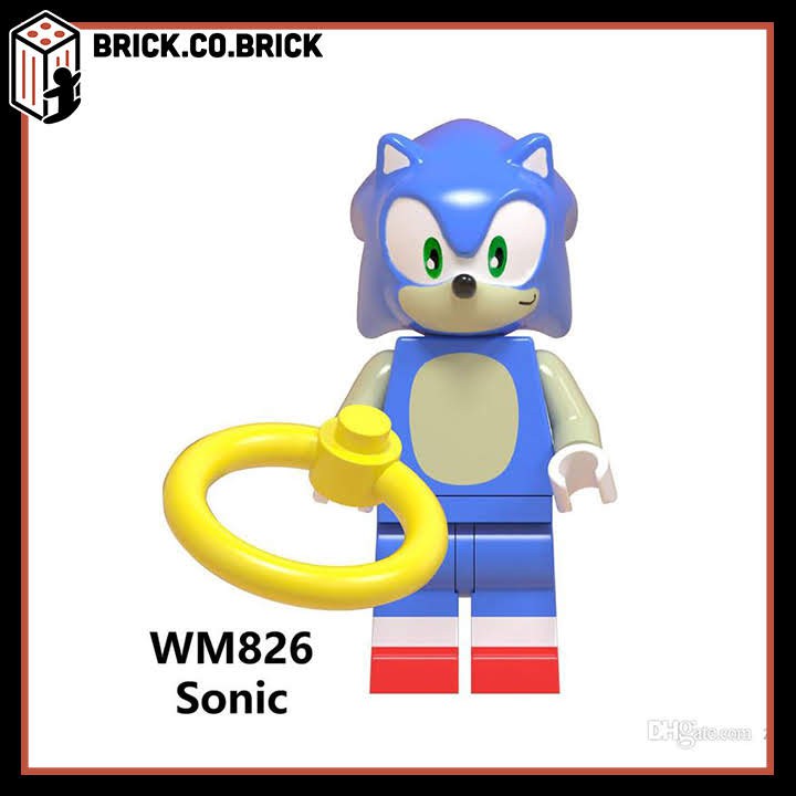 WM6043- Đồ chơi lắp ráp minifigures và lego nhân vật tuổi thơ Sonic đủ màu.