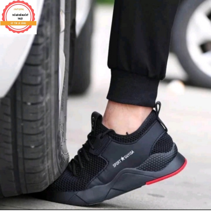 Giày Bảo Hộ Lao Động Nam Siêu Bền Mũi Sắt – Đế Lót Thép Chống Đinh, Chống Dập Ngón, Chống Tĩnh Điện ( mẫu 03 )