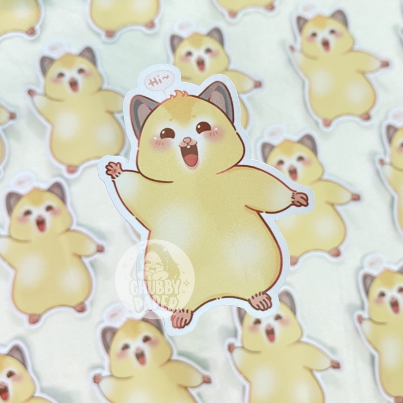 Sticker NUNU SAY HI! | made by @chubbypaper97