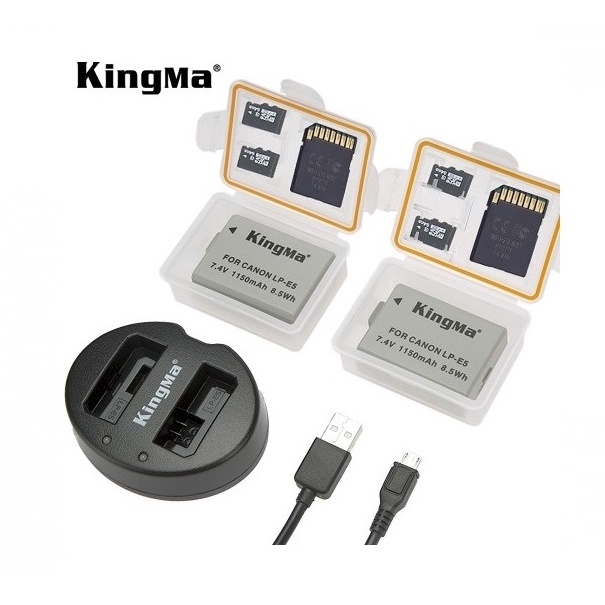 PIN SẠC MÁY ẢNH KINGMA FOR CANON LP-E5