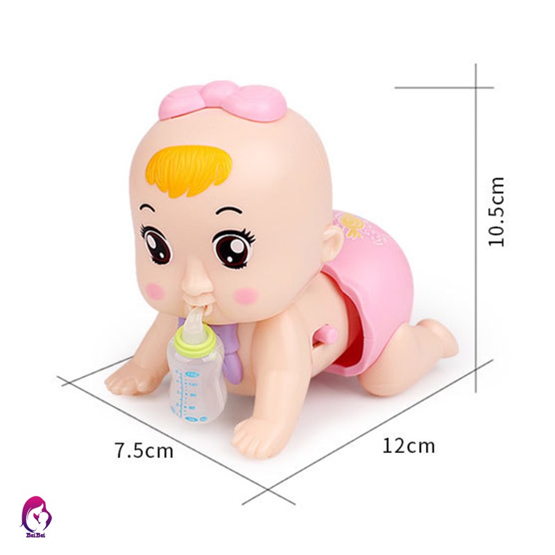 Đồ chơi hình em bé tập bò giáo dục cho bé kèm nhạc