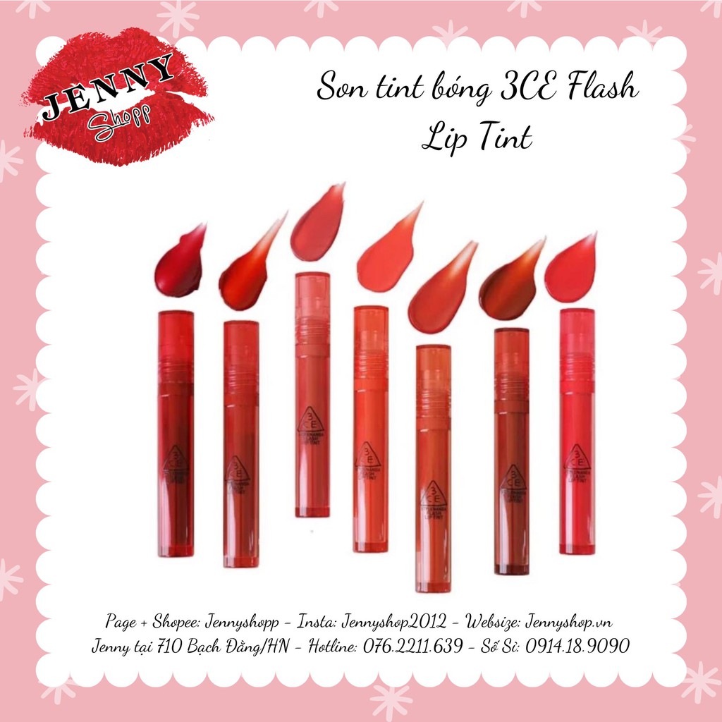 SON TINT BÓNG 3CE FLASH LIP TINT