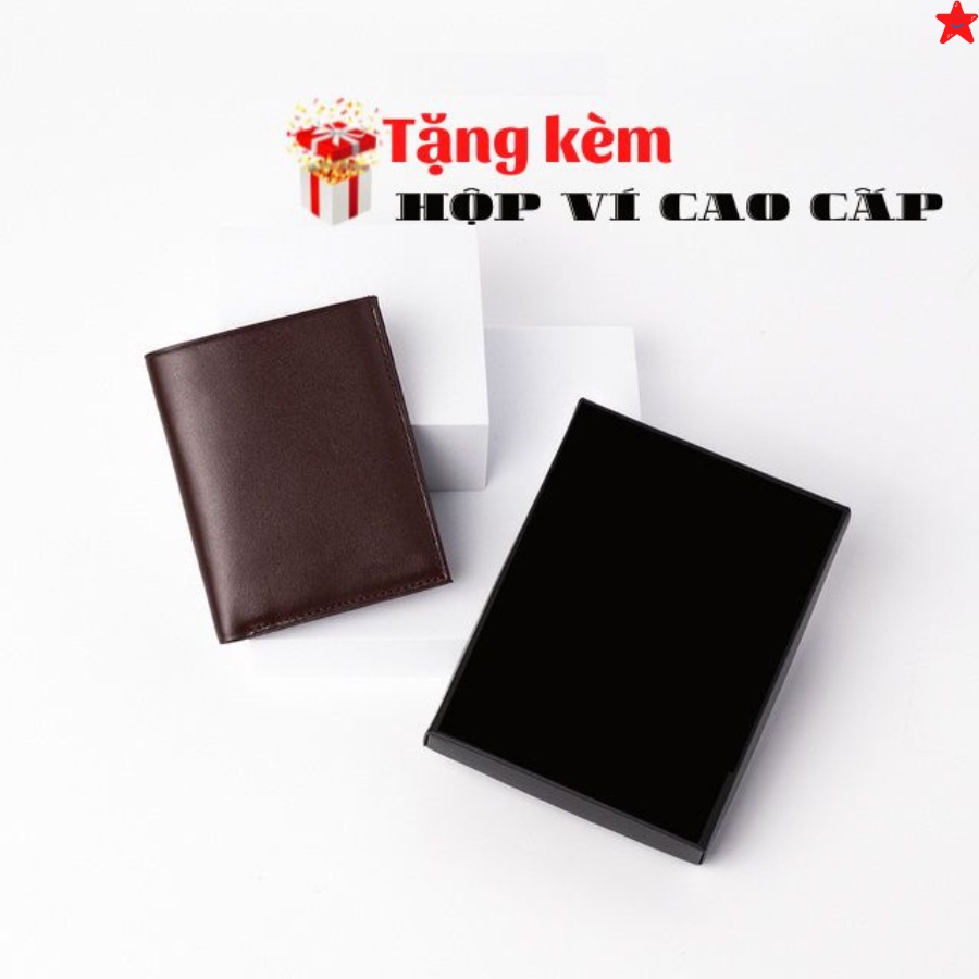Ví Nam Da Thật Mini Đẹp Kiểu Ngang Đứng Đắng | Bóp Da Bò Đựng Tiền Thẻ - DTR - Thuyenkhazxf