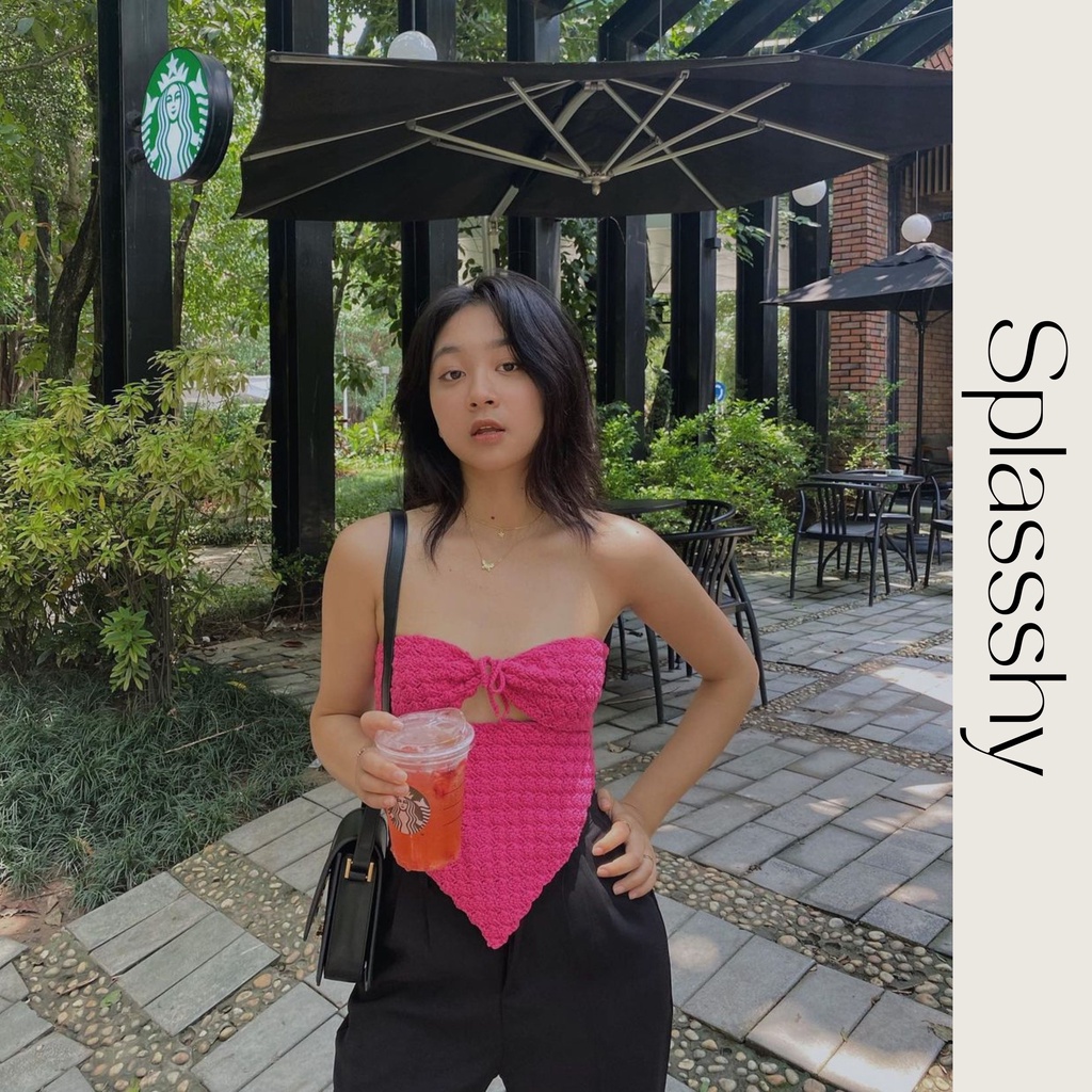 Áo 2 dây nữ cut out hở lưng Splassshy Sweetheart Open Back Top