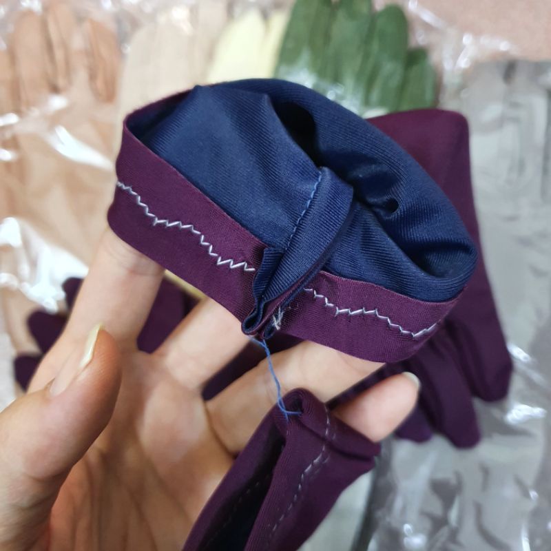 Bao / Găng tay chống nắng, lái xe 3 tấc  thun lạnh 2 lớp co giãn 4 chiều