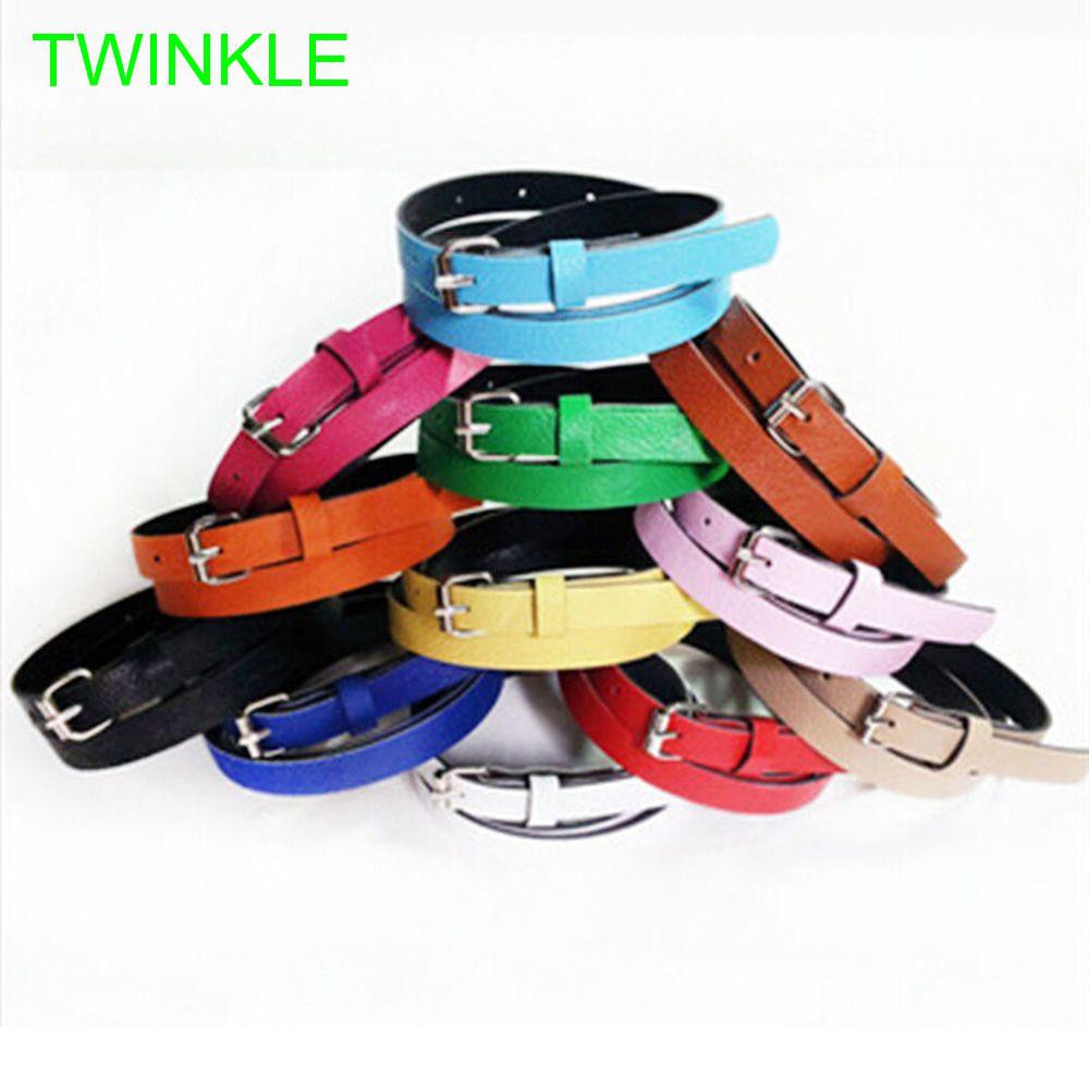 Thắt lưng nữ khóa kim loại 8 màu