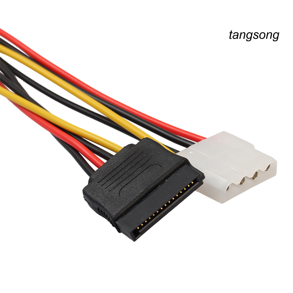 Cáp Chuyển Đổi Ddbg 15pin Sata Male Sang 4pin Ide Molex Female + 15pin Sata Female