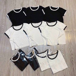 ÁO CROPTOP PHỐI VIỀN SIÊU HOT