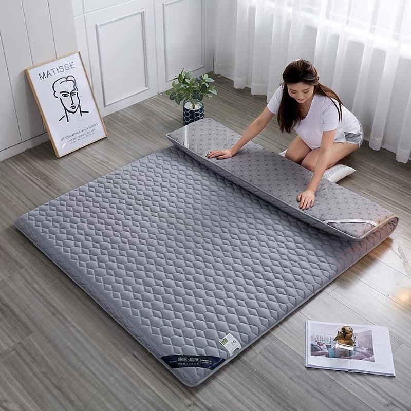 Đệm mỏng 4cm, Topper nệm vải mát gấp gọn tiện lợi đủ kích thước