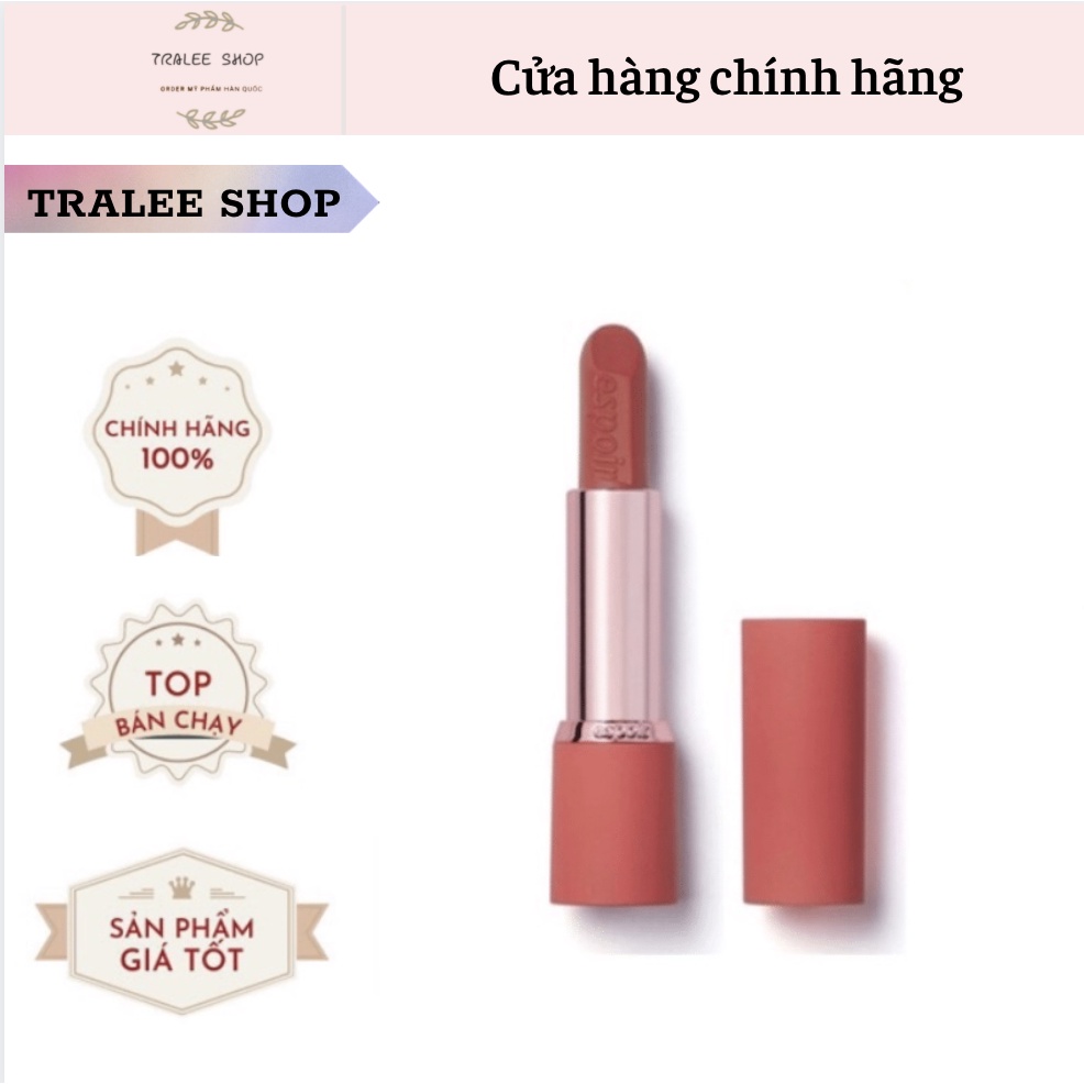 Son thỏi Espoir No Wear chiffon matte màu groovy BILL HÀN